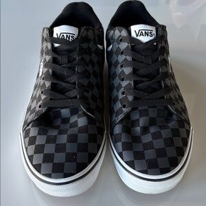 Vans Monochrome Checkered Sneakers